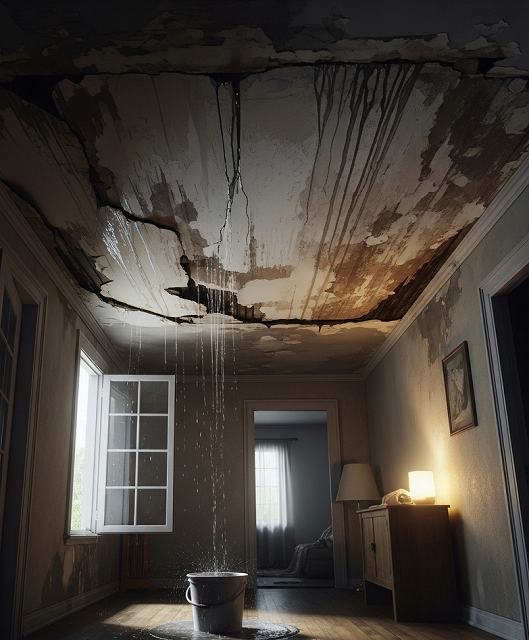 雨漏り　家の中